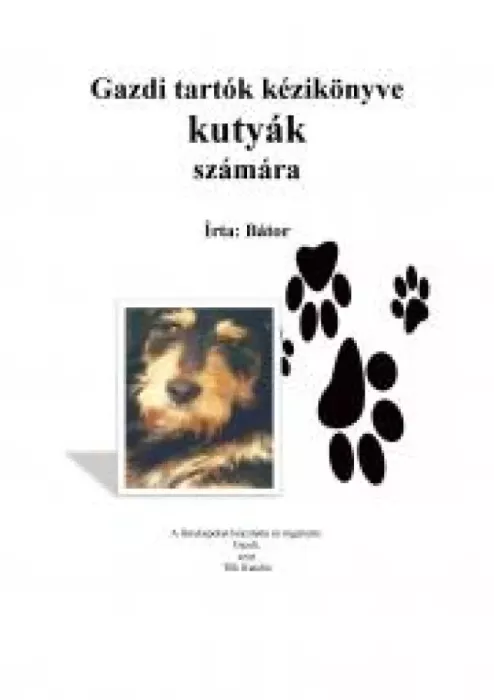 Gazdi tartók kézikönyve kutyák számára borító