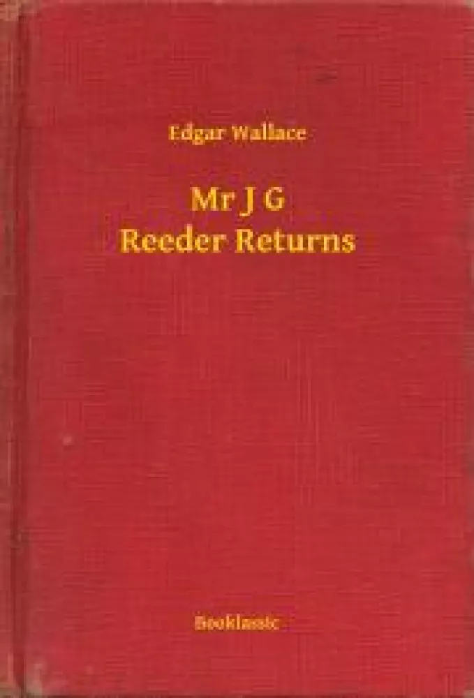 Mr J G Reeder Returns borító