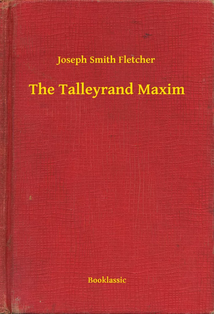 The Talleyrand Maxim borító