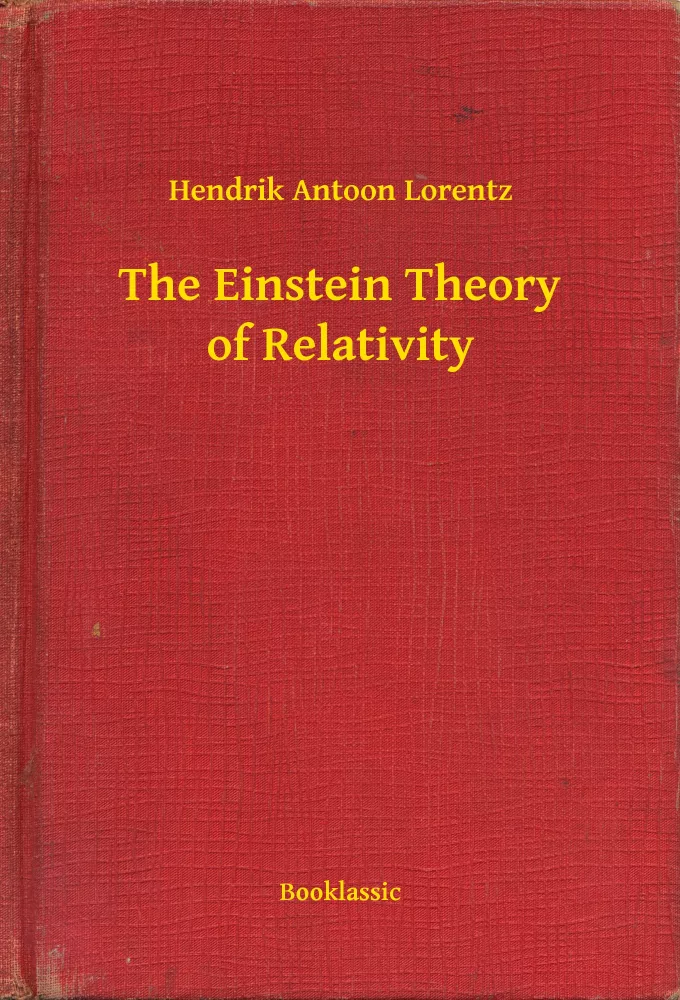 The Einstein Theory of Relativity borító