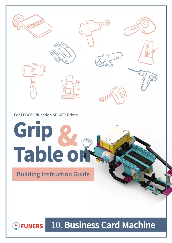 SPIKE™ Prime 10.Business Card Machine Building Instruction Guide borító