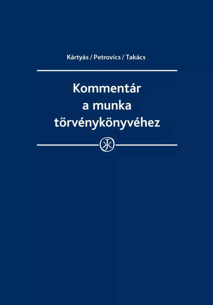 Kommentár a munka törvénykönyvéhez borító