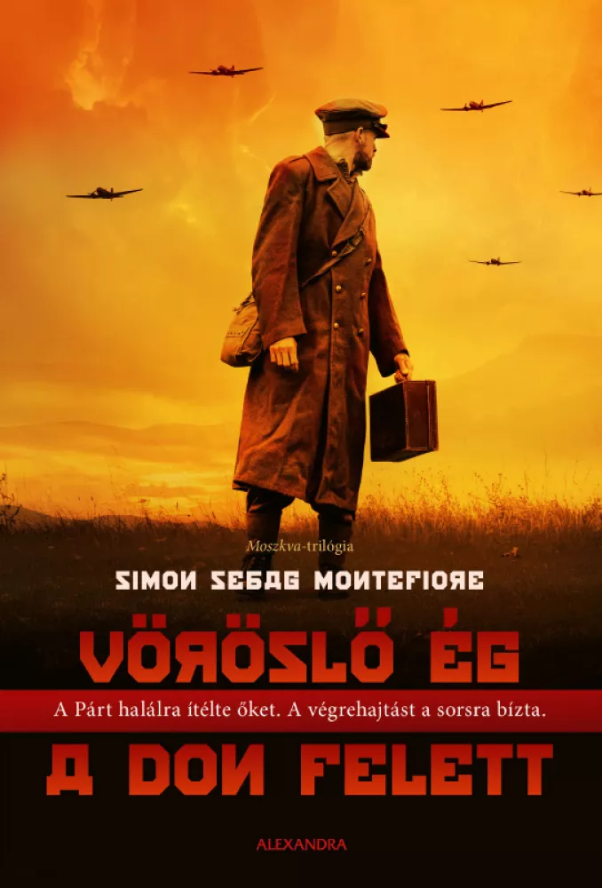 Vöröslő ég a Don felett borító