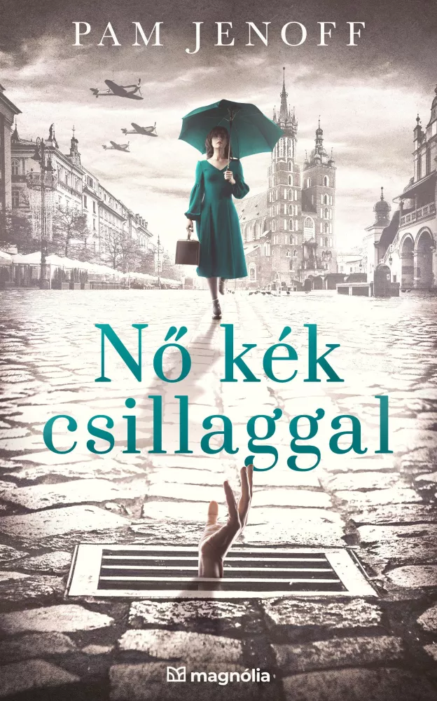 Nő kék csillaggal borító