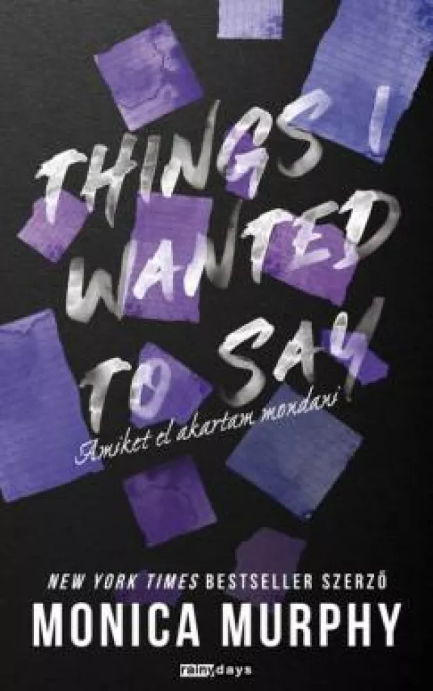 Things I wanted to say borító