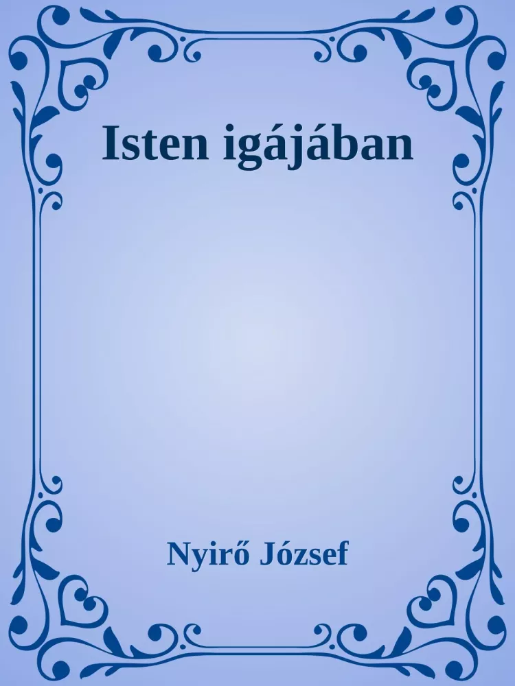Isten igájában borító