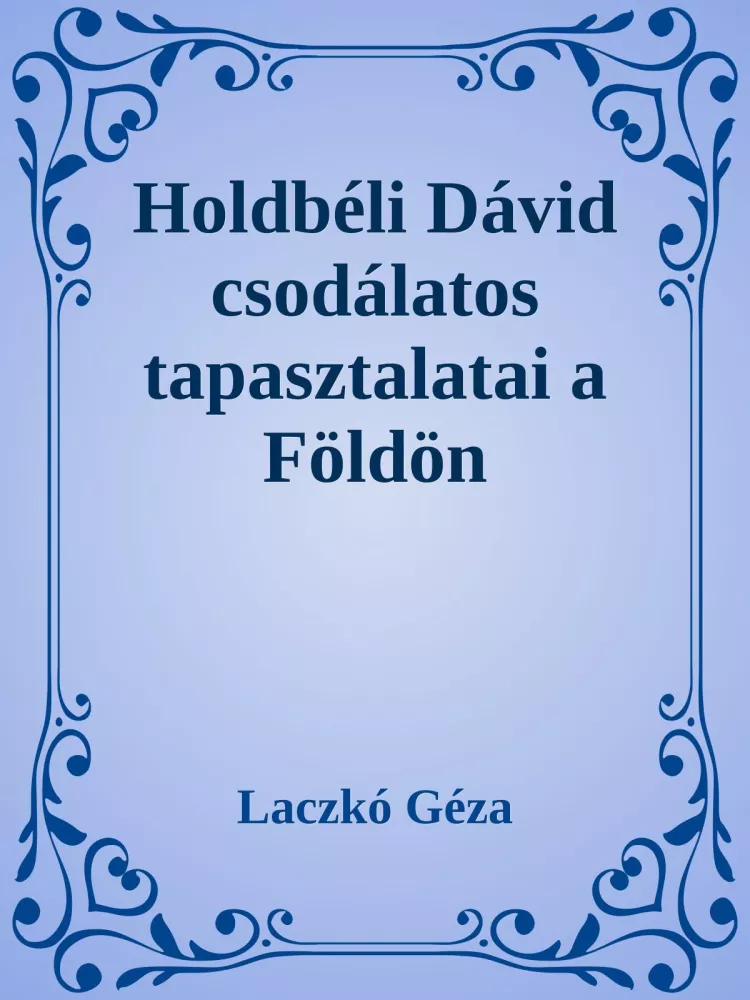 Holdbéli Dávid borító