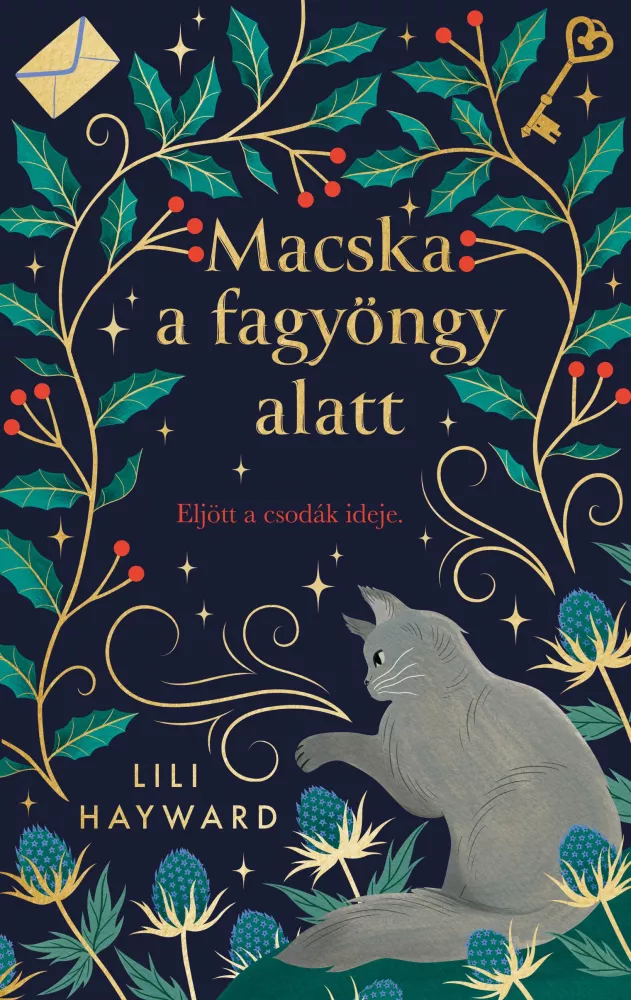 Macska a fagyöngy alatt borító