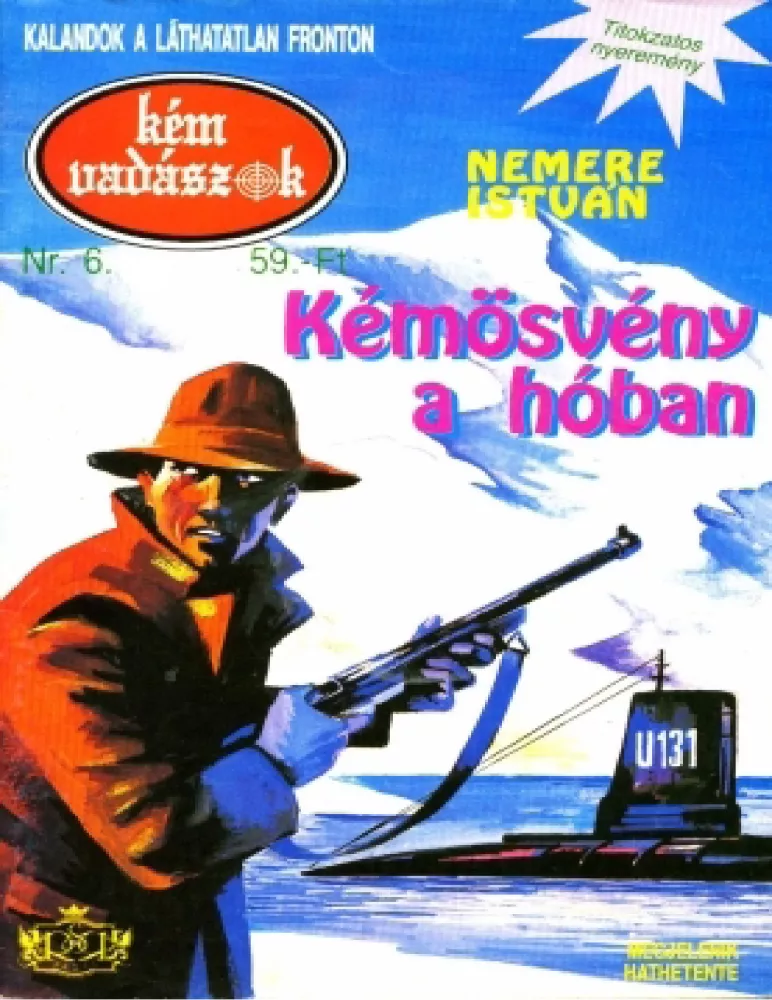 Kémösvény a hóban borító